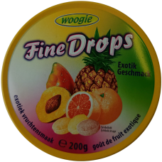Льодяники кзотичні фрукти Fine Drops Woogie