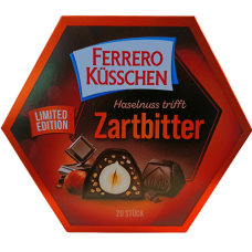 Шоколадні цукерки з фундуком в темному шоколаді Ferrero Kusschen Zartbitter 178g