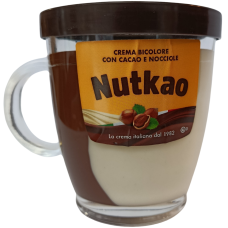 Шоколадна-молочна паста з фундуком в чашці Nutkao 330 g