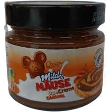 Шоколадно-молочна паста з карамеллю DuoCreme Milch Mause Choceur 200g
