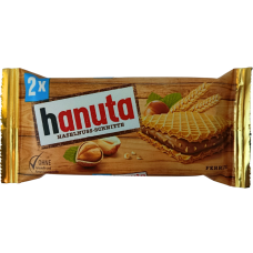 Вафлі Ханута з горіховим кремом Hanuta Ferrero 44g
