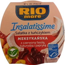 Салат з тунцем, черврною фасолею, кукурудзою та перцем Rio Mare Insalatissime Messicana e Tonno 160g