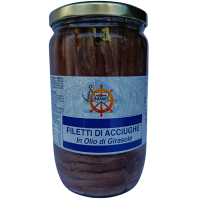 Філе анчоуса в соняшниковій олії Filetti di Acciughe Mare 720g