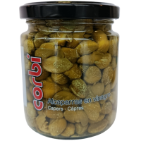 Каперси мариновані в оцті Capers Alcaparras en vinagre Corbi 235g