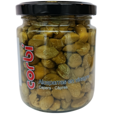 Каперси мариновані в оцті Capers Alcaparras en vinagre Corbi 235g