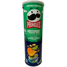 Картопляні чіпси зі смаком зеленого карі по тайськи Passport Pringles 165g