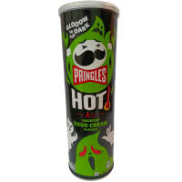 Картопляні чіпси Pringles Hot зі смаком сметани та цибулі 160g