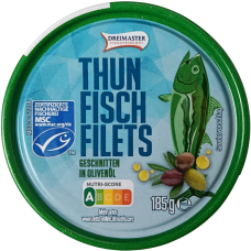 Тунець у оливковій олії Tun Fisch Filets Dreimaster 185g