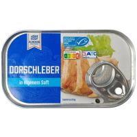 Печінка тріски у власному соці Dorschleber Almare Seafood 121g