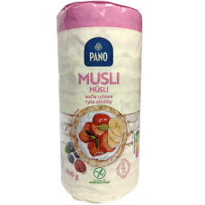 Рисові хлібці з банановими чіпсами та кокосовою стружкою Pano 100g