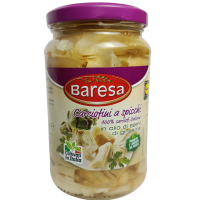 Артишоки консервовані в олії Carciofini a spicchi Baresa 340g