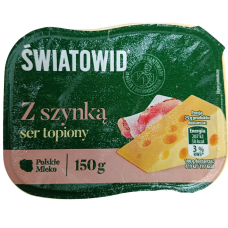 Плавлений сирок зі смаком шинки Ser topiony z szynka Swiatowid 150g