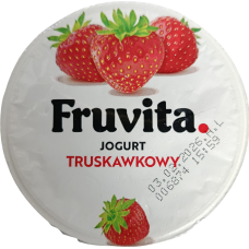 Йогурт зі смаком полуниці Fruvita 400 g