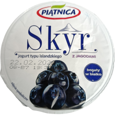 Йогурт зі смаком чорниці Skyr Piatnica 150g
