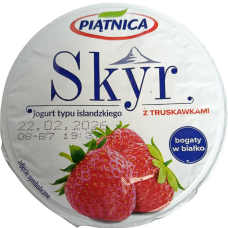 Йогурт зі смаком полуничиці Skyr Piatnica 150g