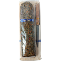 Сиров'ялена вирізка зі свинини в спеціях на дошці+ніж  Pave Pepe Hacendado 350g