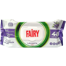 Вологі серветки для прибирання універальні з ароматом лаванди Fairy 100шт