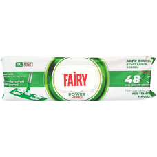Вологі серветки, запаски для швабри Power Wipes Fairy 50шт