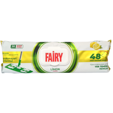 Вологі серветки, запаски для швабри з ароматом лимона Fairy 50шт