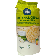 Кукурудзяні хлібці зі смаком сметани та цибулі Pano 120g