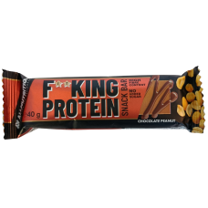 Протеїновий шоколадно-арахісовий баточик без цукру Fit King Protein AllNutrition 40g