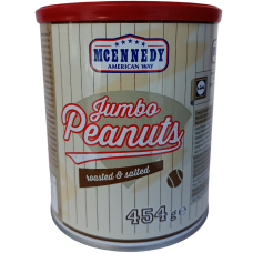 Арахіс очищений солоний Roasted Salted Peanuts Jumbo Mcennedy 454 g