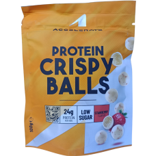 Протеїнові рисові кульки зі смаком полуниці Protein crispy balls Accelerate 100g