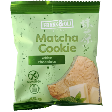 Печиво з білим шоколадом та матчею без глютену і цукру Matcha Cookie Frank&Oli 45g