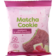 Печиво з малиною та матчею без глютену і цукру Matcha Cookie Frank&Oli 45g
