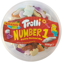 Желейні цукерки Number one funny gummi Mix Trolli 1000 г.