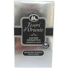Мило тверде парфумоване Білий мускус Muschio bianco Tesori d'Oriente 125g