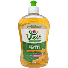 Засіб для миття посуду мандарин та апельсин Vert Piatti Arancia e Mandarino Chante clair 500ml