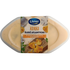 Оселедець в грибному соусі з лисичками Lisner 280g