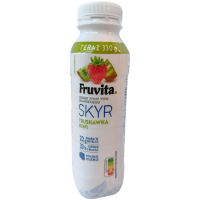 Питний йогурт зі смаком ківі та полуниці Skyr Fruvita 330g