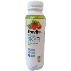 Питний йогурт зі смаком ківі та полуниці Skyr Fruvita 330g