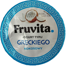 Грецький йогурт з кокосовим смаком Fruvita 400g