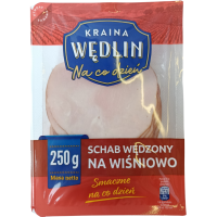 Корейка свинна копчена слайсами Schab Wedzony na Wisniowo Kraina Wedlin 250g