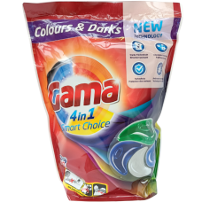 Капсули для прання чорних та кольорових речей Gama 4in1 Smart Choice 60шт 1320g