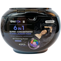 Концентровані капсули для прання чорних речей 6in1 WellMe 40шт