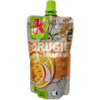 Дитяче фруктове пюре без цукру зі смаком яблука, банану та манго+пшоно Kubus 100g