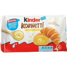Круасани з молочним кремом Kornetti crema al latte Kinder 270g