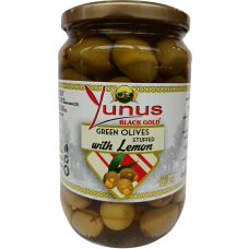 Оливки фаршировані лимоном Yunus 700g