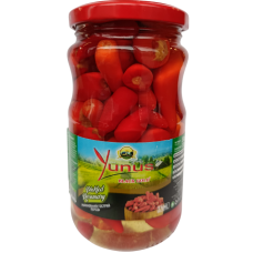Маринований червоний перець гострий Pickled Rosemary Yunus 360g