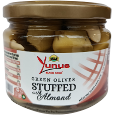 Оливки фаршировані мигдалем Yunus 300g