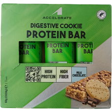 Протеїнові батончики зі смаком печива та молочного шоколаду Protein Bar Accelerate 3*30g