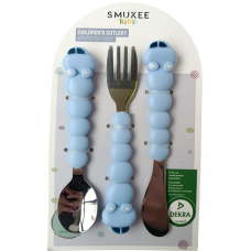 Дитячі столові прибори (блакитні) Smukee Kids