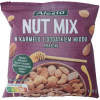 Мікс горіхів Nut Mix Roasted e caramelised with honey Alesto 150g