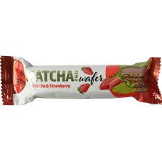 Вафельний батончик зі смаком полуниці в білому шоколадді з додаванням матчі Delica Dore 35g