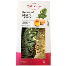 Паста з яйцем та шпинатом Tagliolini Dalla Costa 250g