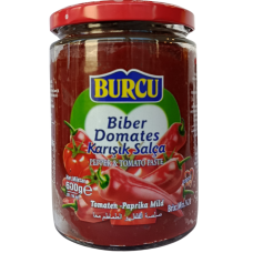 Паста з суміші перців та томатів Biber Domates Karisik Salca Burcu 600g